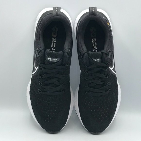 Nike React Infinity Run Flyknit 2 Shoes Black White Running Sneaker CT23… - Picture 8 of 10